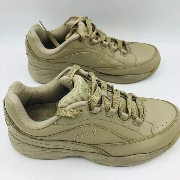 RYKA Womens Shoes Size 7 M Tan Catalyst Plus Leather Walking sneakers Running - Picture 2 of 8